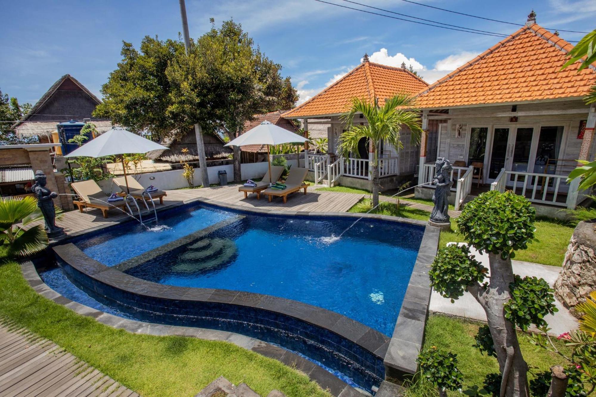 Blue Sky Villa Ceningan Lembongan Exterior foto